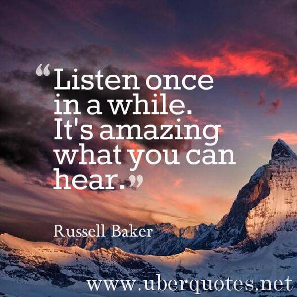 Amazing quotes by Russell Baker, UberQuotes