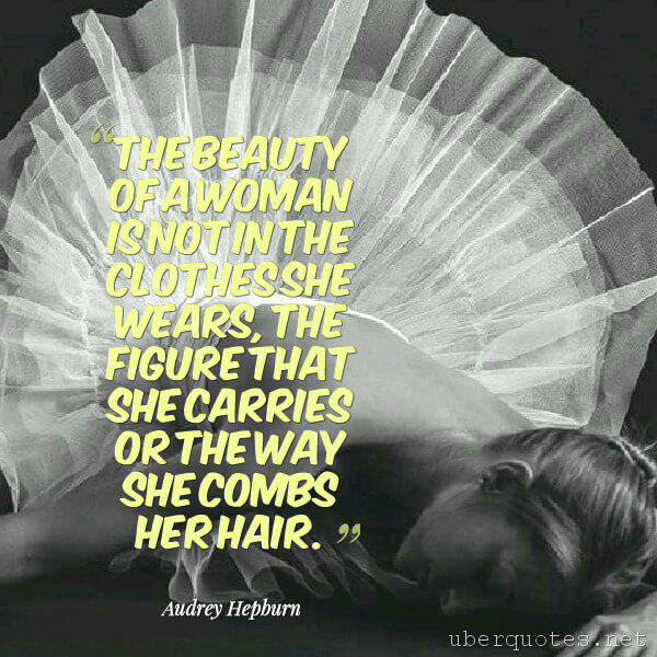 Beauty quotes by Audrey Hepburn, UberQuotes