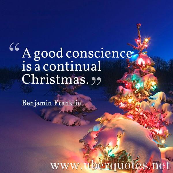 Christmas quotes by Benjamin Franklin, Good quotes by Benjamin Franklin, UberQuotes