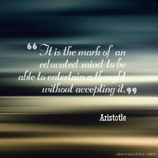 Education quotes by Aristotle, Book quotes by Aristotle, UberQuotes