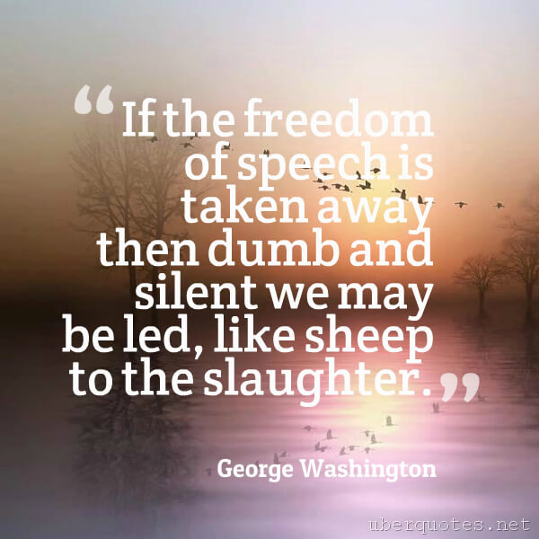 Freedom quotes by George Washington, UberQuotes
