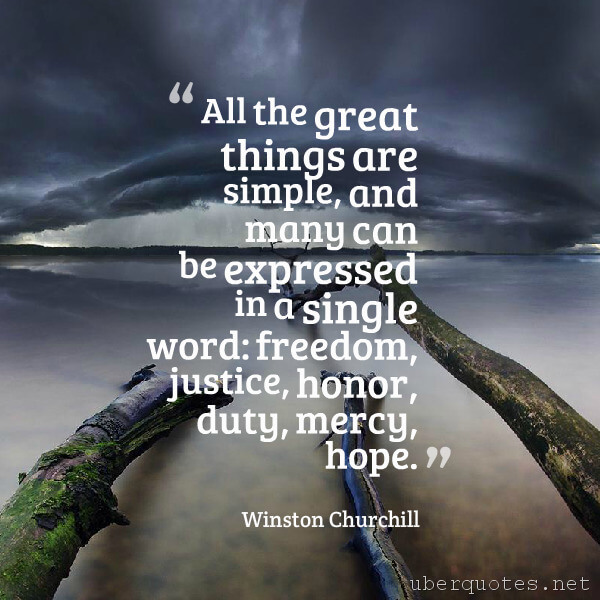 Hope quotes by Winston Churchill, Freedom quotes by Winston Churchill, Great quotes by Winston Churchill, UberQuotes