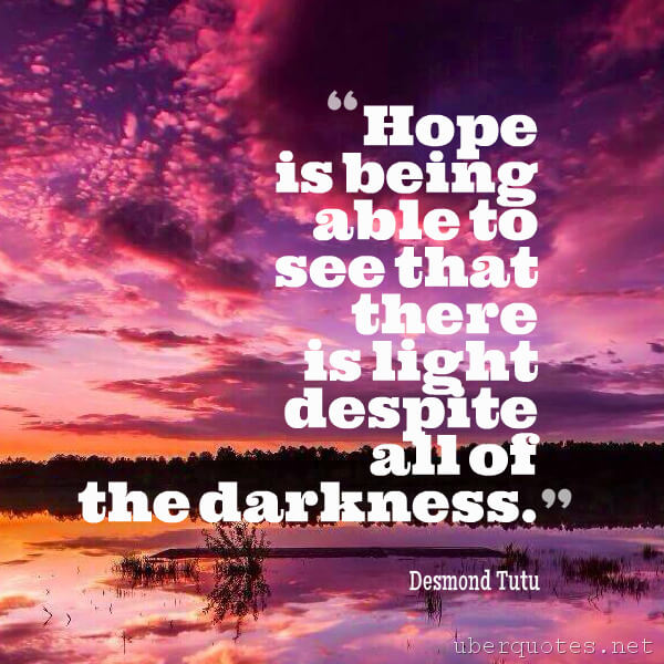 Hope quotes by Desmond Tutu, UberQuotes